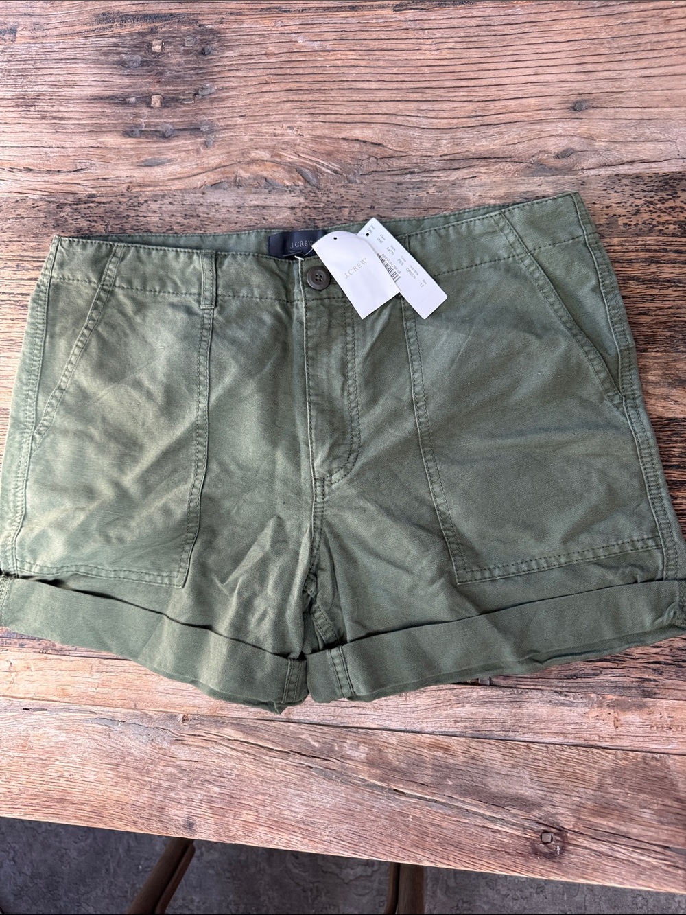 J crew shorts - army green - new with tags